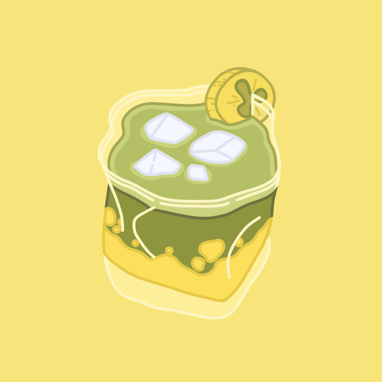 Icon für Kategorie Ade-Getränke – Iced Banana Matcha Latte